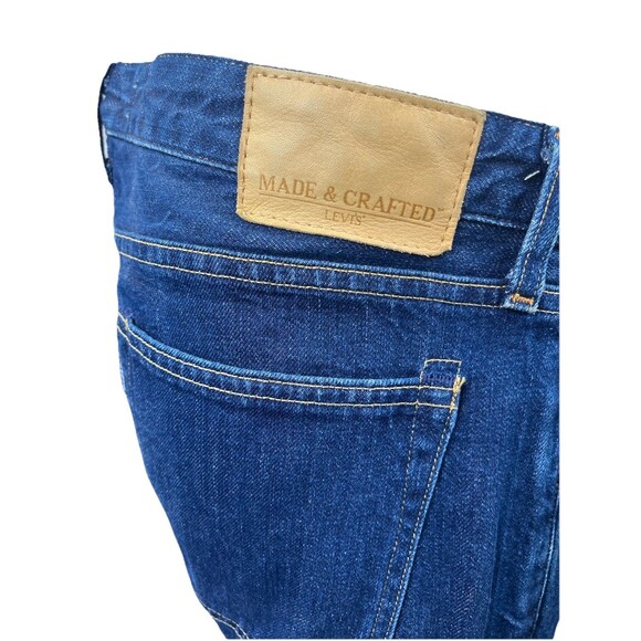 Levi's Made & Crafted Tack Slim Jeans Men's 34x31 Selvedge Denim Dark - Picture 1 of 12